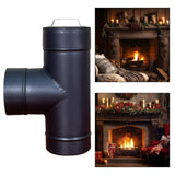 Maxbell Chimney Pipe Three Way Joint Fireplace Stove Pipe for Outdoor Furnace Burner