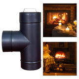 Maxbell Chimney Pipe Three Way Joint Fireplace Stove Pipe for Outdoor Furnace Burner