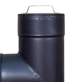 Maxbell Chimney Pipe Three Way Joint Fireplace Stove Pipe for Outdoor Furnace Burner