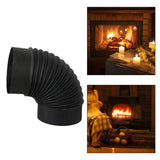 Maxbell Stove Pipe Elbow Liner Stove Chimney Pipe for Picnic Camping Hot Tents Stove