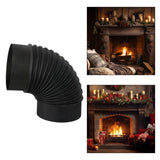 Maxbell Stove Pipe Elbow Liner Stove Chimney Pipe for Picnic Camping Hot Tents Stove