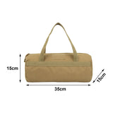 Maxbell Tent Stakes Storage Bag Case Ground Nail Carry Bag for Outdoor Picnic Hiking Khaki