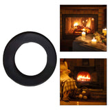 Maxbell Stove Pipe Trim Collar Accessory Durable Heat Resistant Steel Rosette Collar