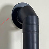 Maxbell Stove Pipe Trim Collar Accessory Durable Heat Resistant Steel Rosette Collar