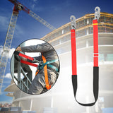 Maxbell Climbing Safety Belt Work Safety Belt for Climbing Outdoor Activities Caving Red