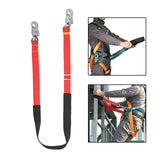Maxbell Climbing Safety Belt Work Safety Belt for Climbing Outdoor Activities Caving Red