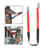 Maxbell Climbing Safety Belt Work Safety Belt for Climbing Outdoor Activities Caving Red