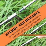 Maxbell Grill Ash Rake Ash Removal Wood Burning Grill Cleaner for Stove Grill Garden