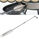 Maxbell Grill Ash Rake Ash Removal Wood Burning Grill Cleaner for Stove Grill Garden