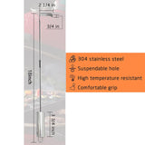 Maxbell Grill Ash Rake Ash Removal Wood Burning Grill Cleaner for Stove Grill Garden