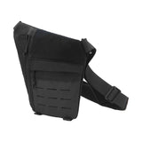 Maxbell Men's Chest Bag Chest Pack Daypack for Outdoor Sports Motorcycle Backpacking All Black