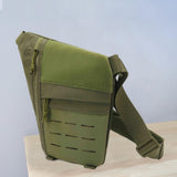 Maxbell Men's Chest Bag Chest Pack Daypack for Outdoor Sports Motorcycle Backpacking Green