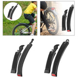 Maxbell Bike Mudguard Front Rear Set Supplies Accs Mudflap for Riding Sports Outdoor Plastic Buckle