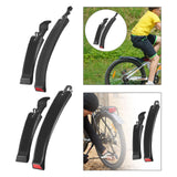 Maxbell Bike Mudguard Front Rear Set Supplies Accs Mudflap for Riding Sports Outdoor Plastic Buckle