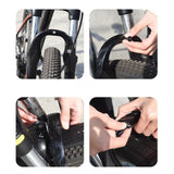 Maxbell Bike Mudguard Front Rear Set Supplies Accs Mudflap for Riding Sports Outdoor Plastic Buckle