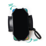 Maxbell Wristband Phone Holder Zipper Pocket Adjustable Strap for Gym Workout Hiking