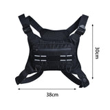 Maxbell Chest Rig Bag Multifunction Men Women Chest Pack for Travel Climbing Cycling Black