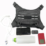 Maxbell Chest Rig Bag Multifunction Men Women Chest Pack for Travel Climbing Cycling Black