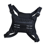 Maxbell Chest Rig Bag Multifunction Men Women Chest Pack for Travel Climbing Cycling Black