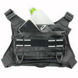 Maxbell Chest Rig Bag Multifunction Men Women Chest Pack for Travel Climbing Cycling Black