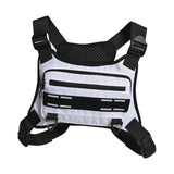 Maxbell Chest Rig Bag Multifunction Men Women Chest Pack for Travel Climbing Cycling White
