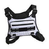 Maxbell Chest Rig Bag Multifunction Men Women Chest Pack for Travel Climbing Cycling White