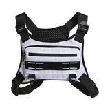 Maxbell Chest Rig Bag Multifunction Men Women Chest Pack for Travel Climbing Cycling White