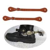 Maxbell Spur Straps Set of 2 Premium Boot Straps for Outdoor Equestrian Horse Riding Brown
