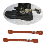 Maxbell Spur Straps Set of 2 Premium Boot Straps for Outdoor Equestrian Horse Riding Brown
