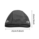 Maxbell Skull Cap Hat Liner Earflaps Windproof Hat for Motorcycle Riding Climbing Gray