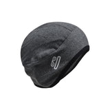 Maxbell Skull Cap Hat Liner Earflaps Windproof Hat for Motorcycle Riding Climbing Gray