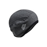 Maxbell Skull Cap Hat Liner Earflaps Windproof Hat for Motorcycle Riding Climbing Gray