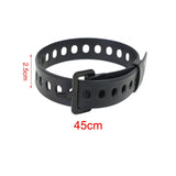 Maxbell Cable Tie Rubber Bungee Straps Tie Down Strap for Bikes Riding Luggage Cargo Black 45cm