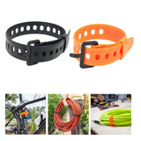 Maxbell Cable Tie Rubber Bungee Straps Tie Down Strap for Bikes Riding Luggage Cargo Black 45cm