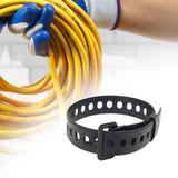 Maxbell Cable Tie Rubber Bungee Straps Tie Down Strap for Bikes Riding Luggage Cargo Black 45cm