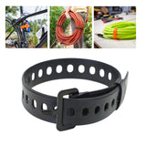 Maxbell Cable Tie Rubber Bungee Straps Tie Down Strap for Bikes Riding Luggage Cargo Black 45cm