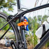 Maxbell Cable Tie Rubber Bungee Straps Tie Down Strap for Bikes Riding Luggage Cargo Orange 45cm