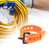 Maxbell Cable Tie Rubber Bungee Straps Tie Down Strap for Bikes Riding Luggage Cargo Orange 45cm
