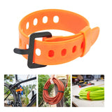 Maxbell Cable Tie Rubber Bungee Straps Tie Down Strap for Bikes Riding Luggage Cargo Orange 45cm