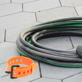 Maxbell Cable Tie Rubber Bungee Straps Tie Down Strap for Bikes Riding Luggage Cargo Orange 30cm