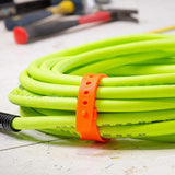 Maxbell Cable Tie Rubber Bungee Straps Tie Down Strap for Bikes Riding Luggage Cargo Orange 30cm