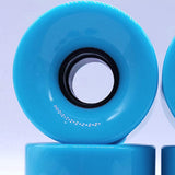 Maxbell 4 Pieces Skateboard Wheels 78A Hardness Durable PU Damping Wheel Replacement Blue