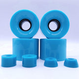 Maxbell 4 Pieces Skateboard Wheels 78A Hardness Durable PU Damping Wheel Replacement Blue