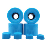 Maxbell 4 Pieces Skateboard Wheels 78A Hardness Durable PU Damping Wheel Replacement Blue