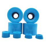 Maxbell 4 Pieces Skateboard Wheels 78A Hardness Durable PU Damping Wheel Replacement Blue