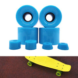 Maxbell 4 Pieces Skateboard Wheels 78A Hardness Durable PU Damping Wheel Replacement Blue