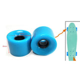Maxbell 4 Pieces Skateboard Wheels 78A Hardness Durable PU Damping Wheel Replacement Blue