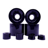 Maxbell 4 Pieces Skateboard Wheels 78A Hardness Durable PU Damping Wheel Replacement Black