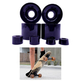 Maxbell 4 Pieces Skateboard Wheels 78A Hardness Durable PU Damping Wheel Replacement Black