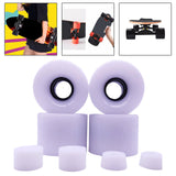 Maxbell 4 Pieces Skateboard Wheels 78A Hardness Durable PU Damping Wheel Replacement White